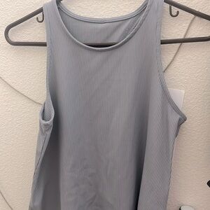 Open back / tie up ribbed tank
